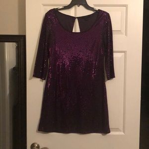 Shimmery purple dress